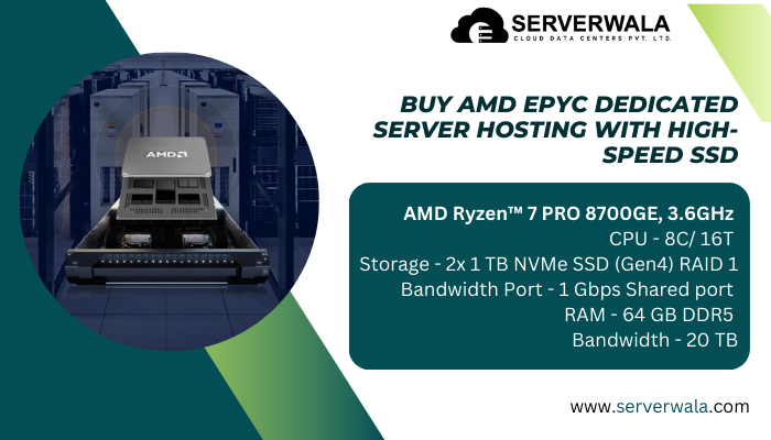 Buy AMD EPYC Dedicated Server Hosting with High Speed SSD Buy AMD EPYC Dedicated Server Hosting with High-Speed SSD