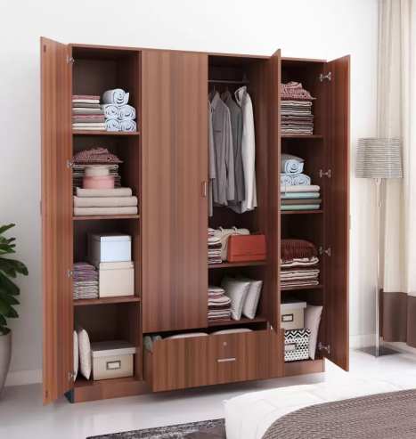 Perfect Homes Andes Engineered Wood 4 Door Wardrobe